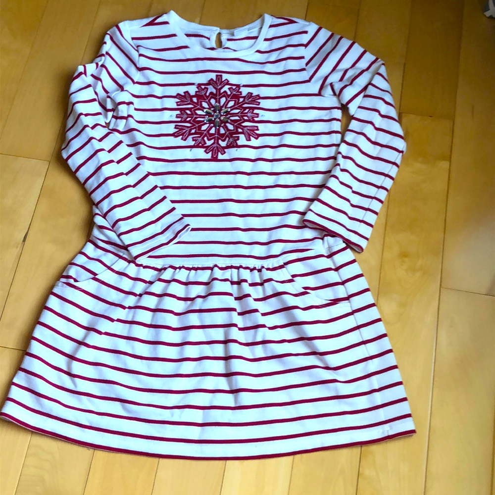 Snowflake Knit girl’s dress